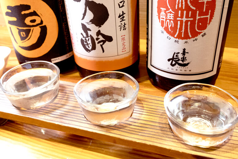 炉端焼き・銘酒処へのへのもしじ　利き酒